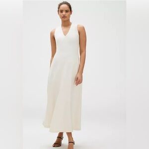 Calvin Klein Cream Sleeveless Maxi Dress